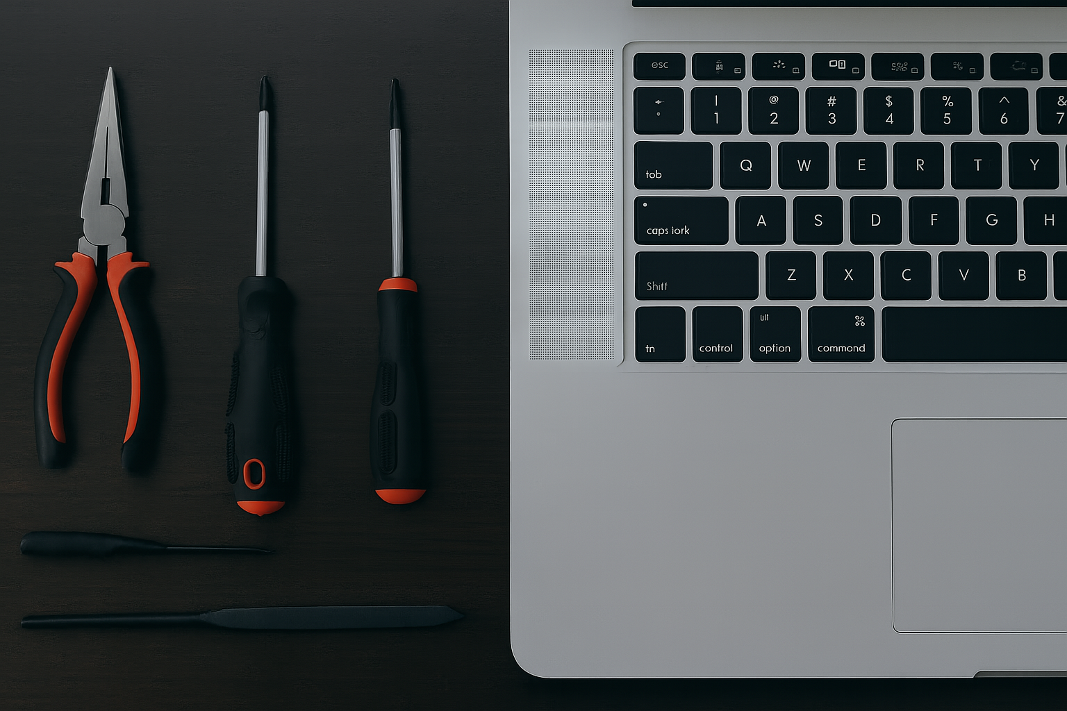 Laptop and Tools